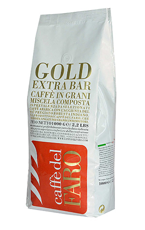 Caffe del Faro Gold Extra Bar zrnková káva 1kg