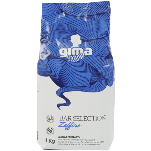 Gima Caffé Zaffiro bezkofeínová zrnková káva 1kg