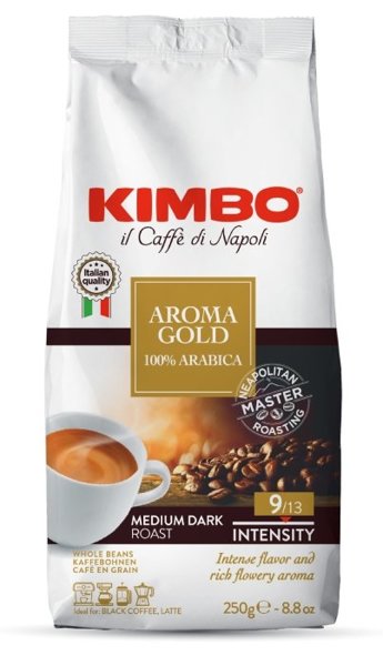 Kimbo Aroma Gold zrnková káva 250g
