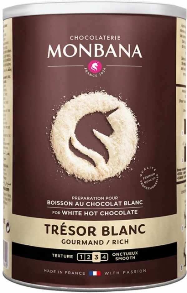 Monbana Tresor Blanc Horúca Čokoláda Biela 500g